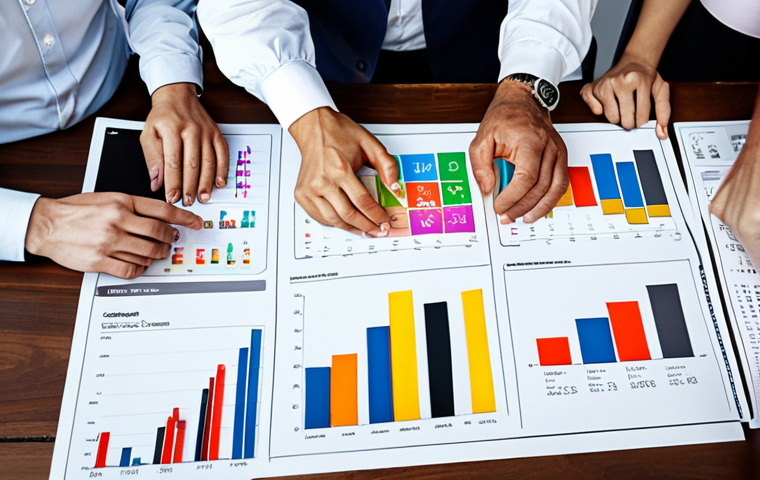 **
A diverse group of people analyzing charts showing various investment options (stocks, bonds, real estate, commodities, crypto). The scene is modern and bright, with a focus on data visualization. Dutch currency symbols (€) are subtly present. The overall feeling should be one of informed decision-making and exploring alternatives in uncertain economic times.
**